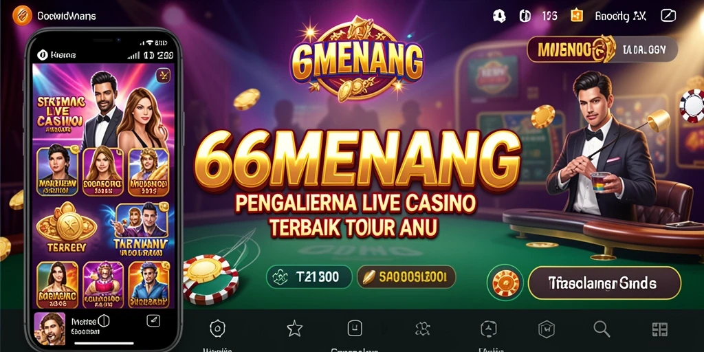 Gameplay menarik di aplikasi Live Casino 66MENANG.