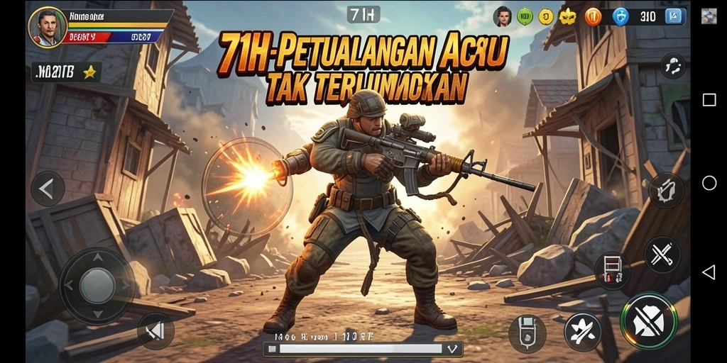 Tampilan gameplay seru di 71H dengan aksi mendebarkan.