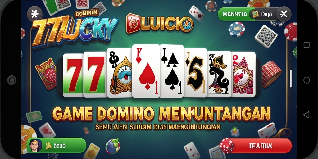 Screenshot gameplay 777LUCKY menunjukkan keseruan bermain Domino.