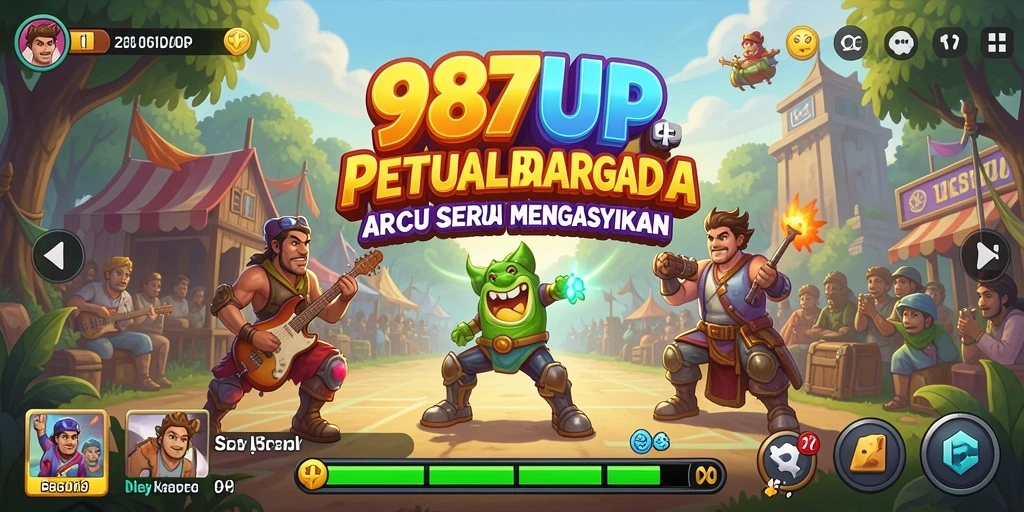 Gameplay menantang dan grafis cerah dari 987UP.