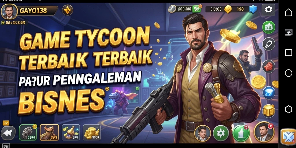 Screenshot GAYO138 menampilkan antarmuka manajemen bisnis yang menarik.