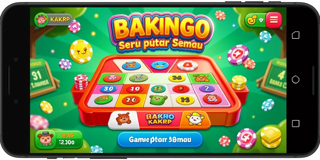 Tampilan gameplay KAKRP menunjukkan keseruan permainan Bingo.