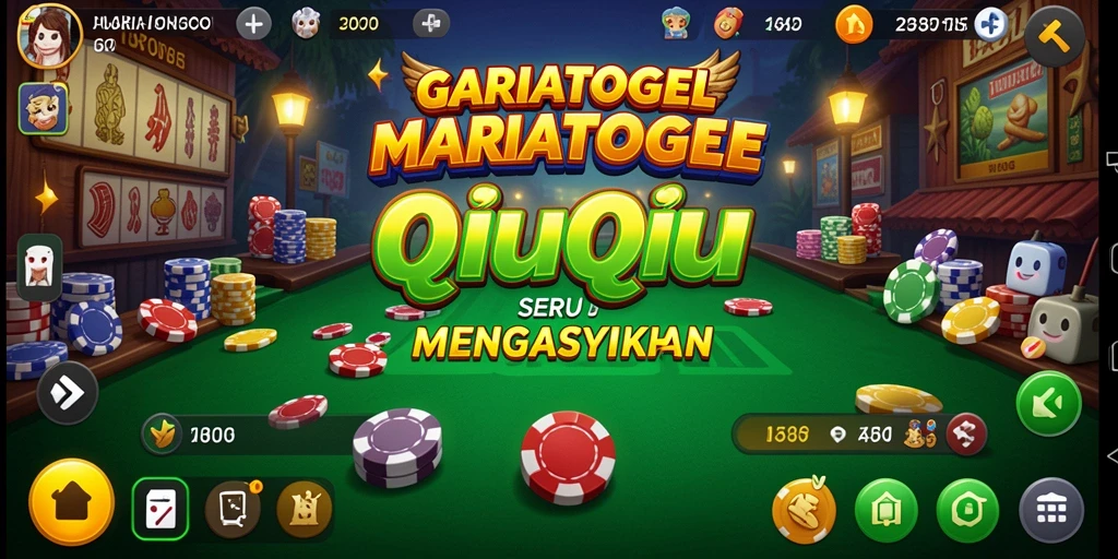 Gameplay QiuQiu seru dalam MARIATOGEL yang mendebarkan.