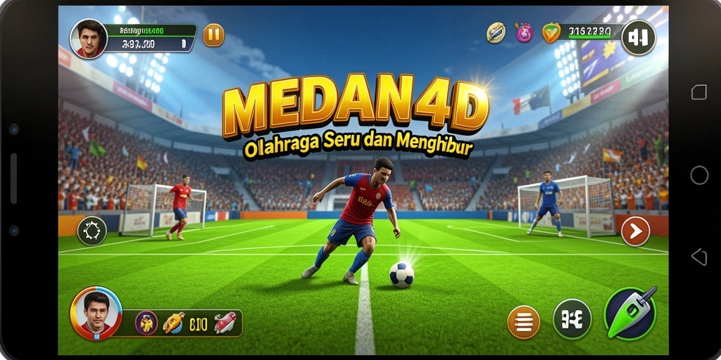 Tampilan gameplay seru dan dinamis dari MEDAN4D.