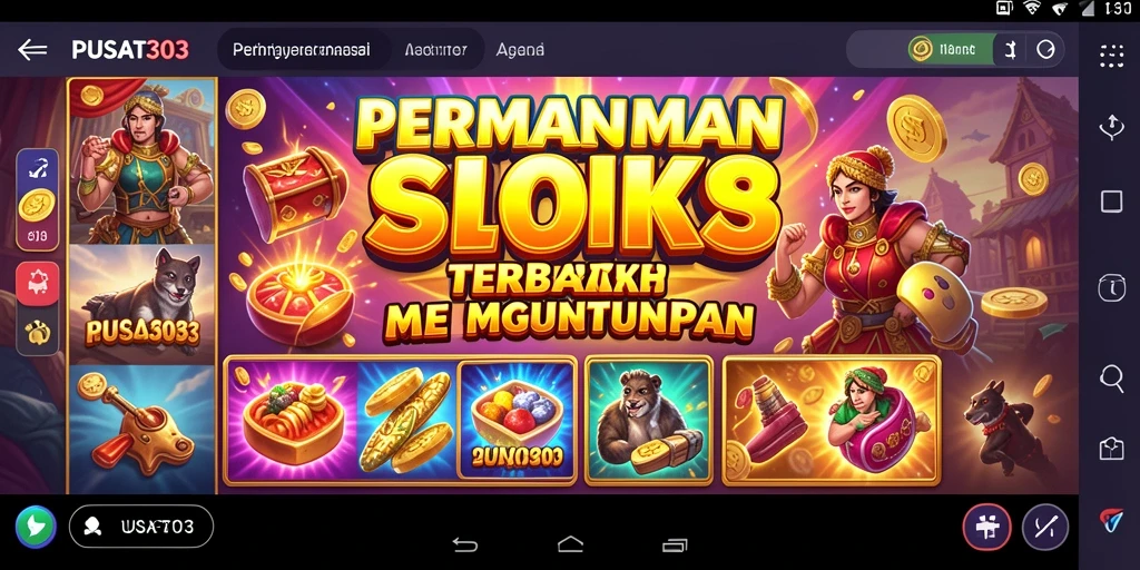 Screenshot gameplay PUSAT303 yang menampilkan keseruan permainan slot.