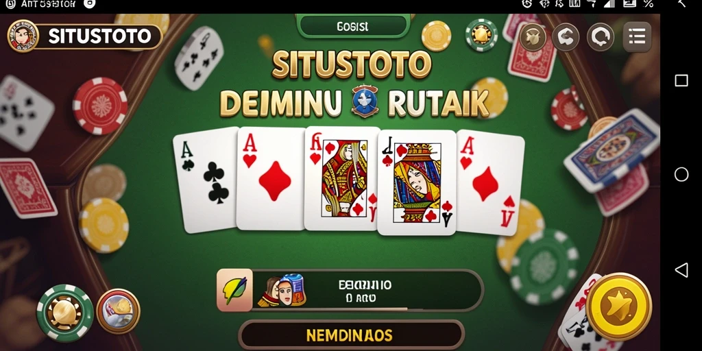 Screenshot gameplay SITUSTOTO menampilkan aksi seru permainan Domino.